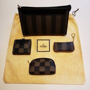 Fendi clutch and accessories